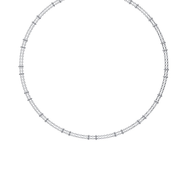 Колье-чокер из серебра «Сатурна 2+2 на Кобре»